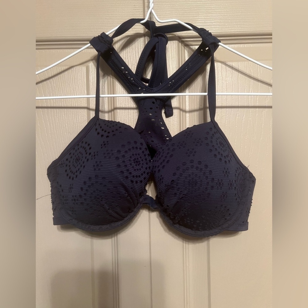 AerieNavy Blue Bikini Top